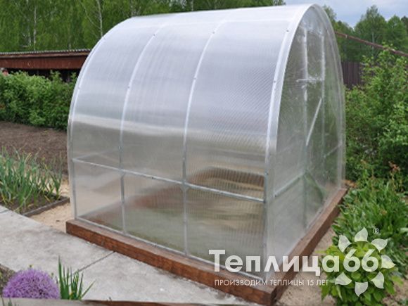 Теплица Рада 2М из поликарбоната, ширина 2 м